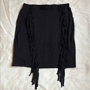 💥Elegant Black Fringe Skirt💥